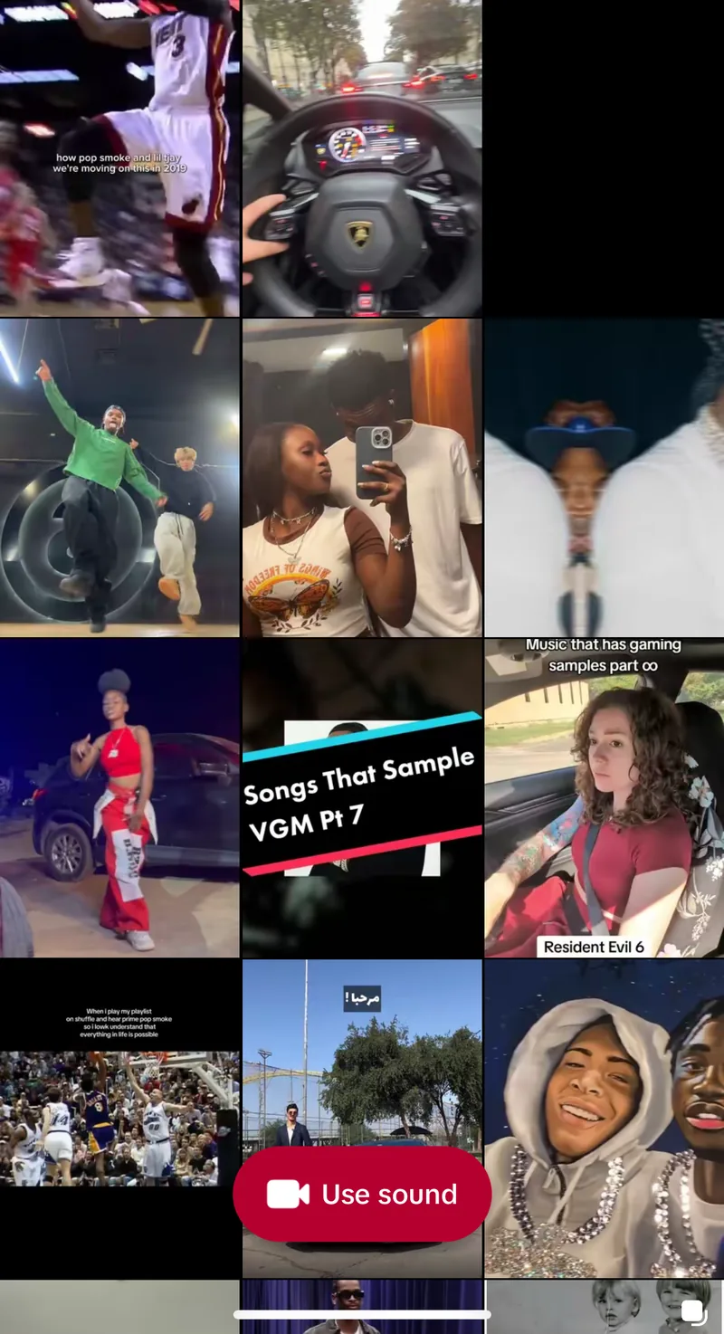 Sound seeding TikTok — categoria trending